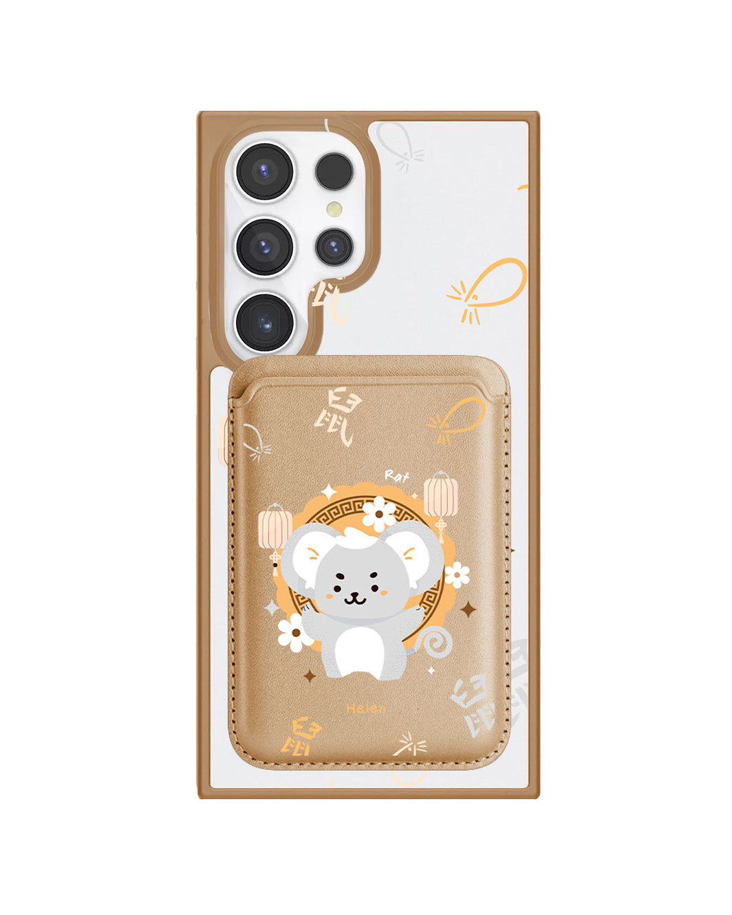 Android Magnetic Wallet Case - Rat (Chinese Zodiac / Shio)