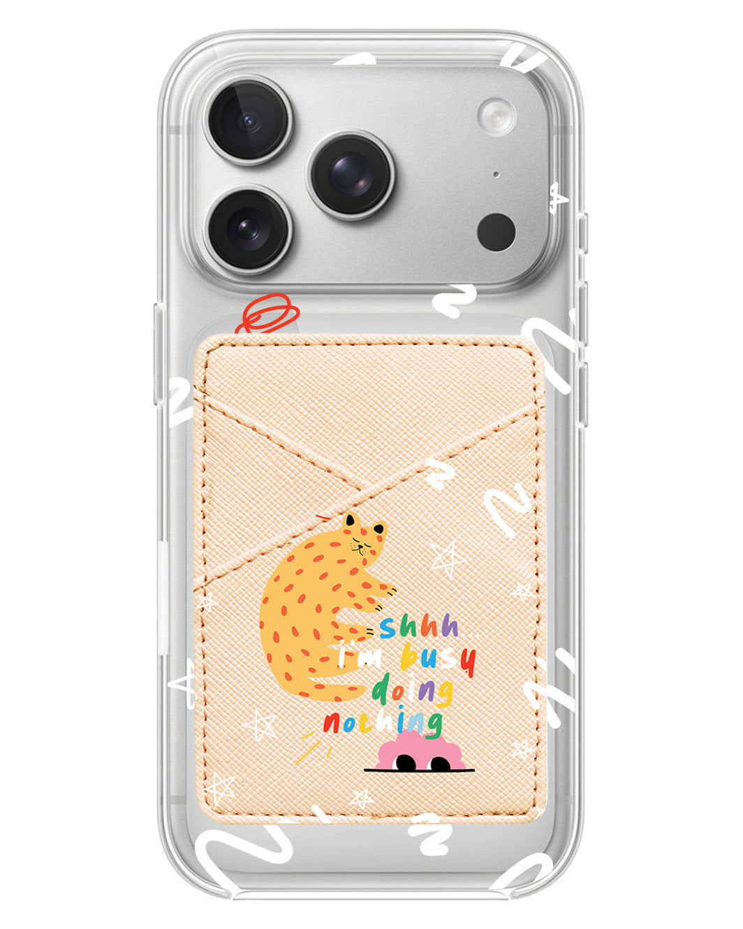 iPhone Phone Wallet Case - Busy Doing Nothing
