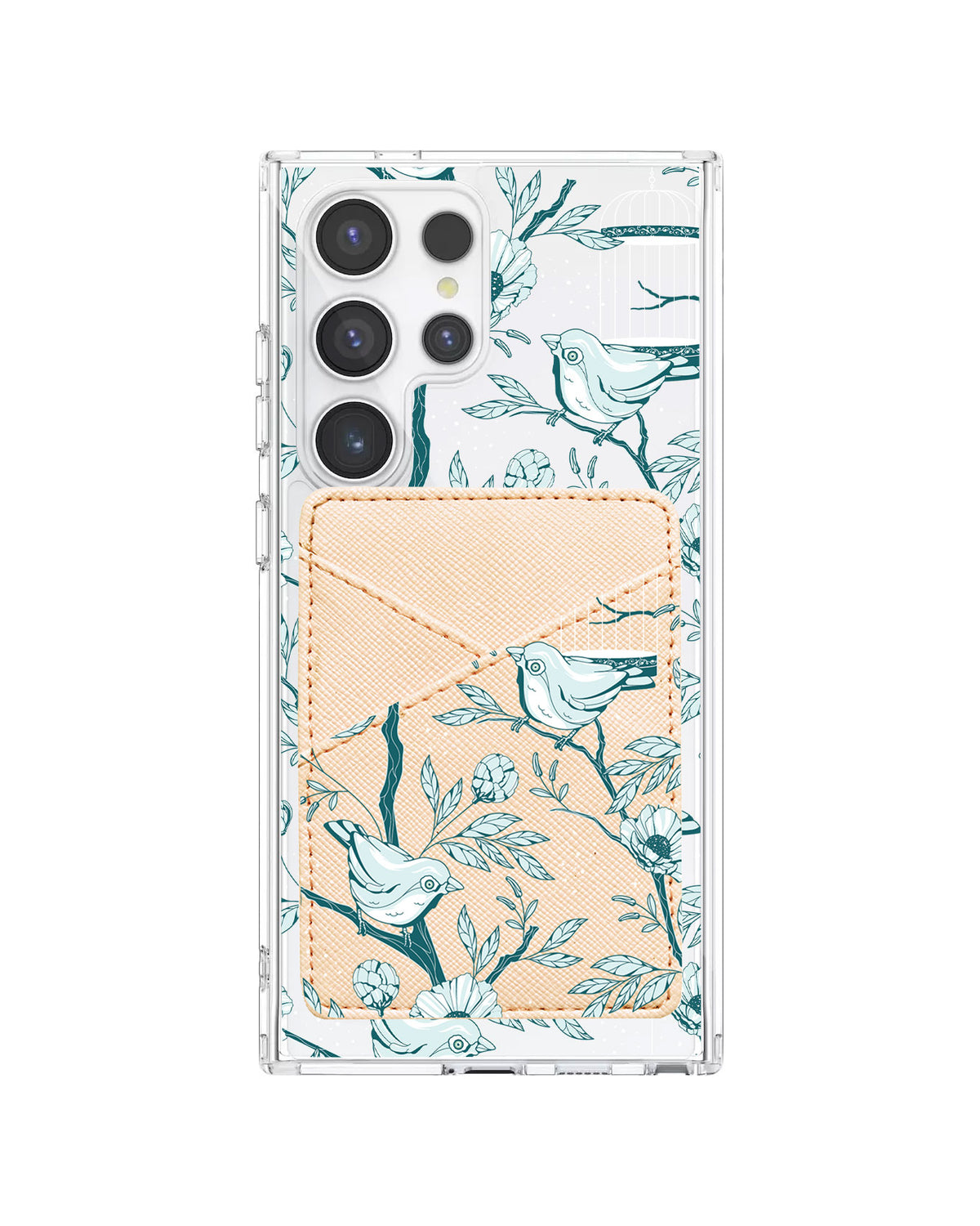 Android Phone Wallet Case - Lovebird Monochrome 6.0