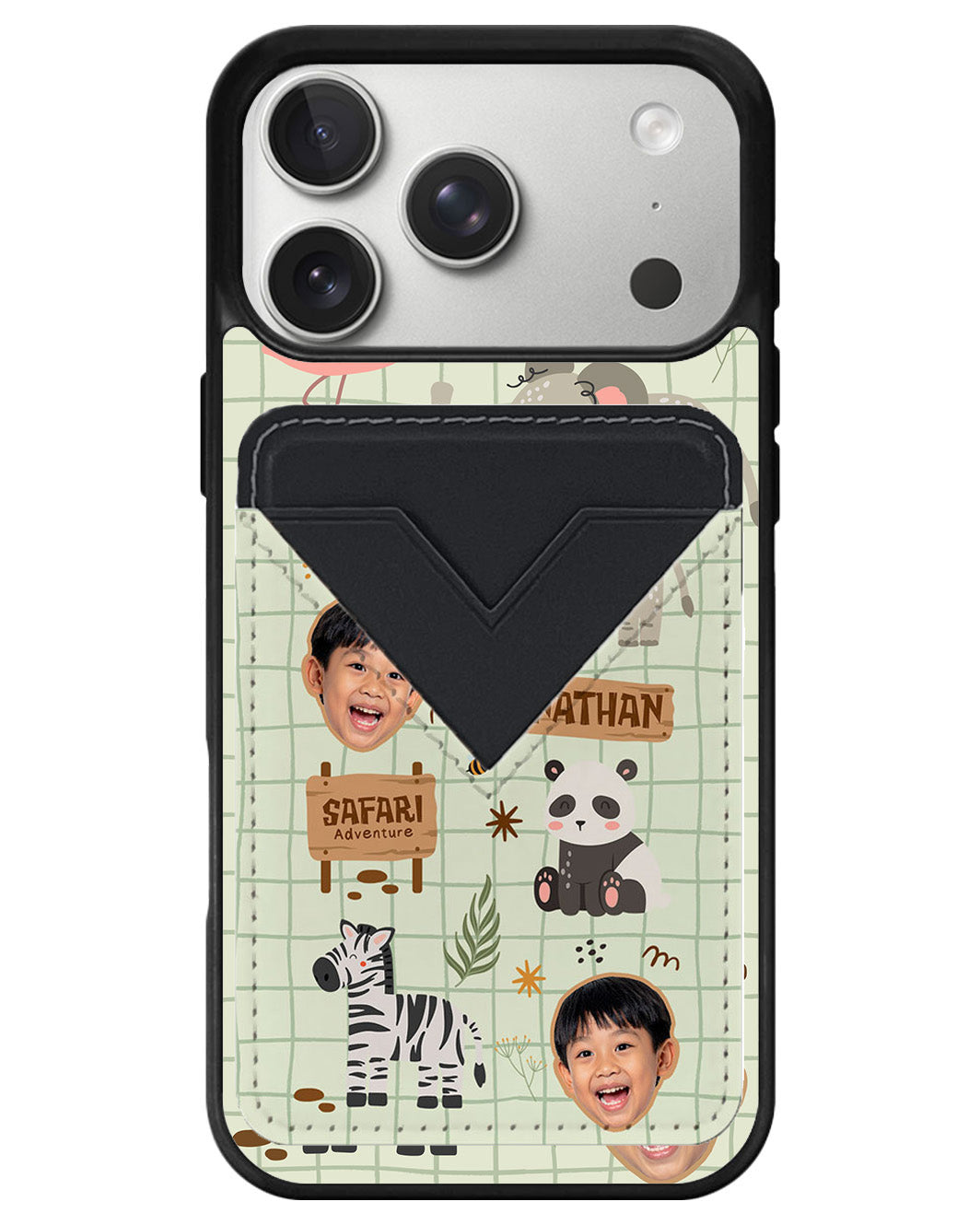iPhone Avant Wallet Case - Face Grid Safari 2.0
