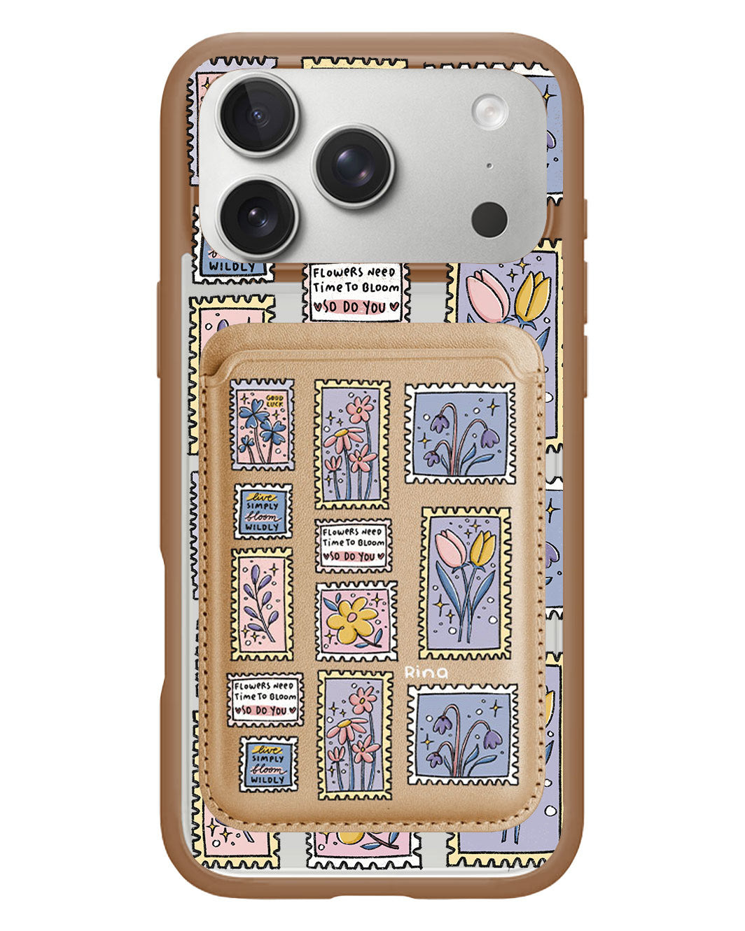 iPhone Magnetic Wallet Case - Time to Bloom