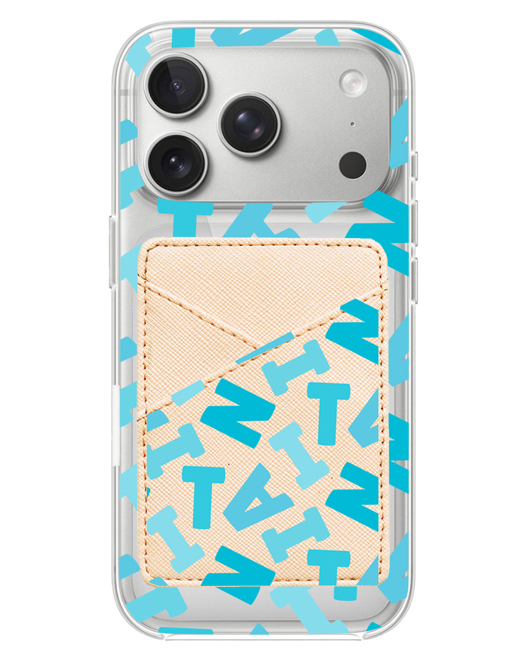 iPhone Phone Wallet Case - Scattered Monogram 5.0
