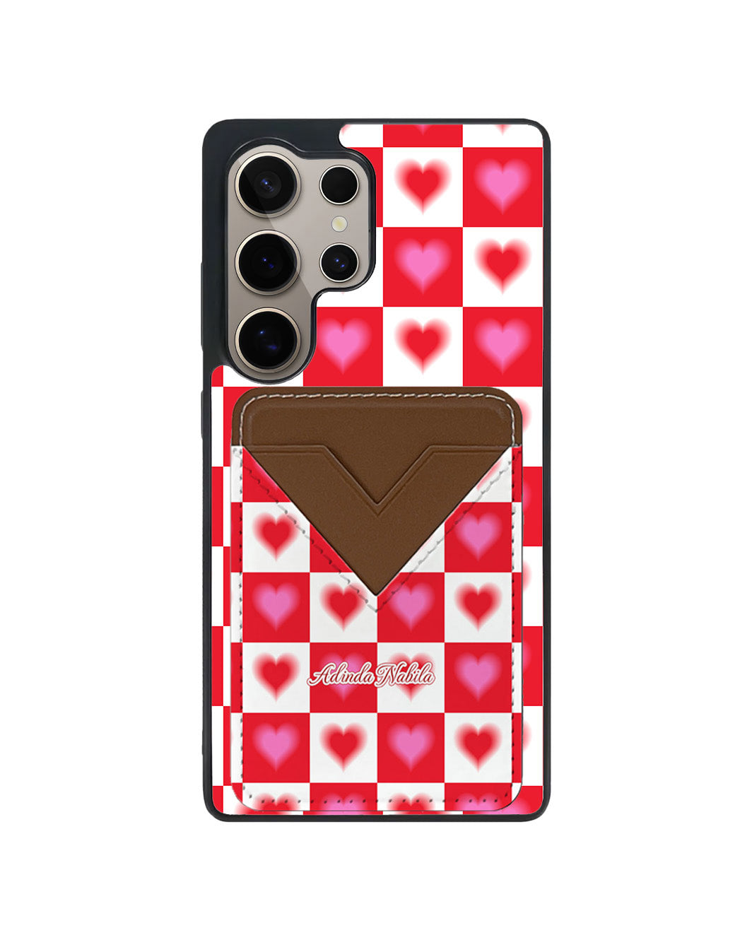 Android Avant Wallet Case - Love Checkered