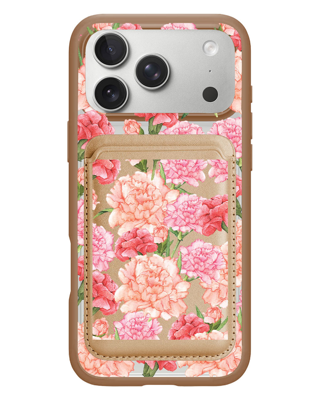 iPhone Magnetic Wallet Case - January Carnation
