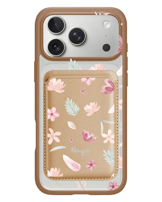 iPhone Magnetic Wallet Case - Wild Flower