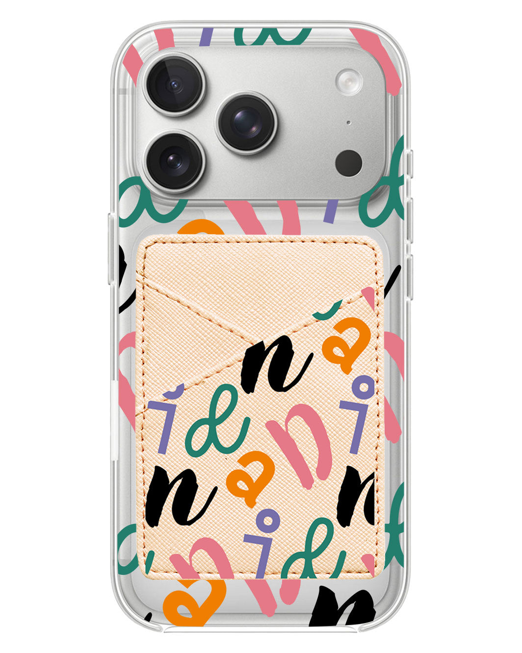 iPhone Phone Wallet Case - Playful Monogram 3.0