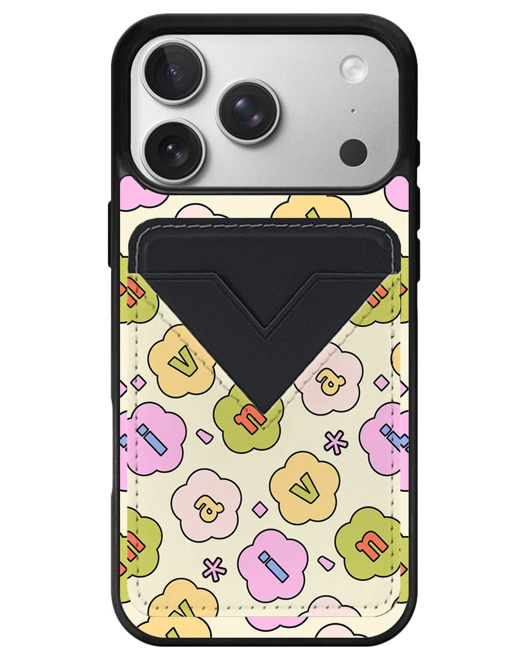 iPhone Avant Wallet Case - Flower Petals Monogram 1.0
