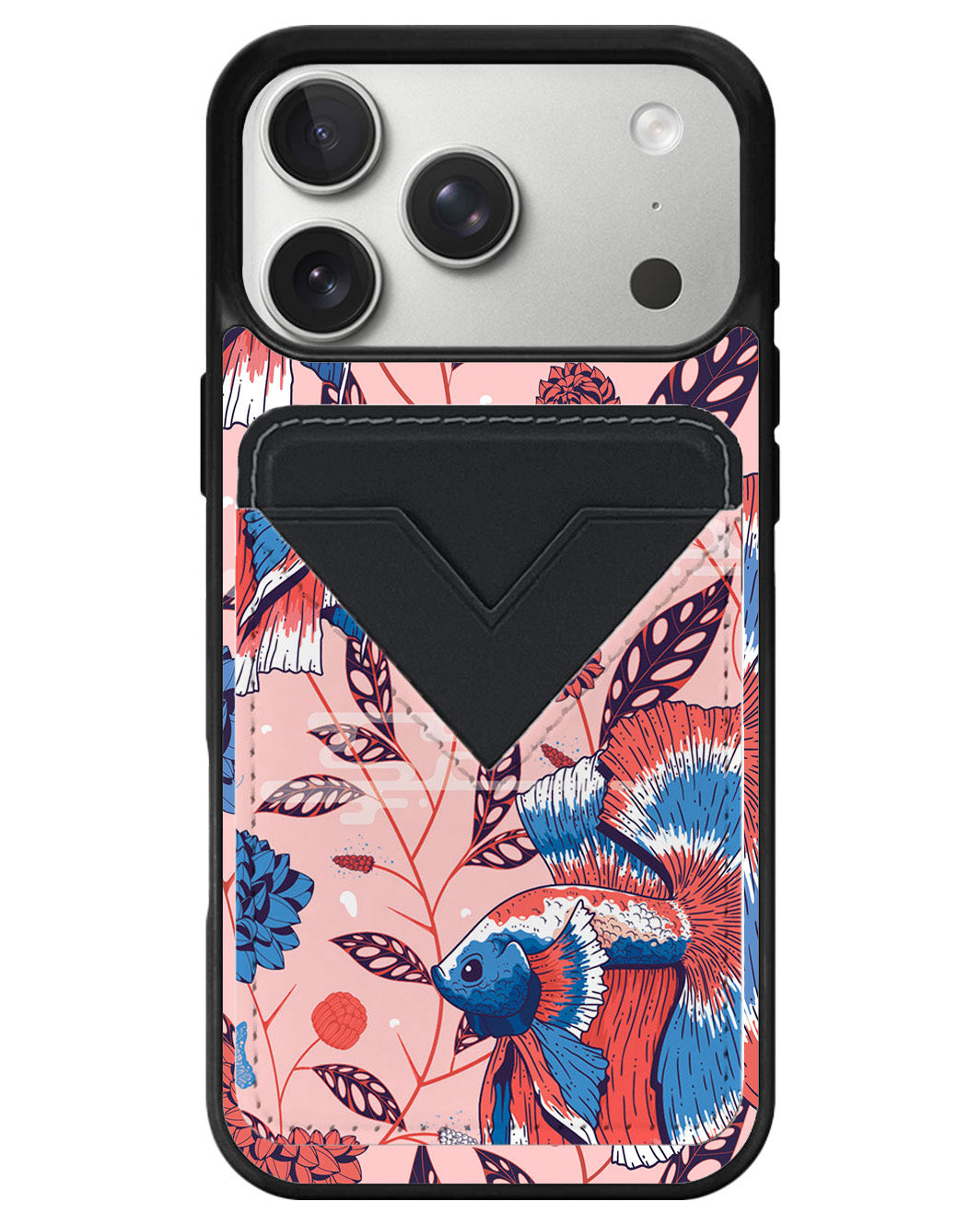 iPhone Avant Wallet Case - Fish & Floral 2.0