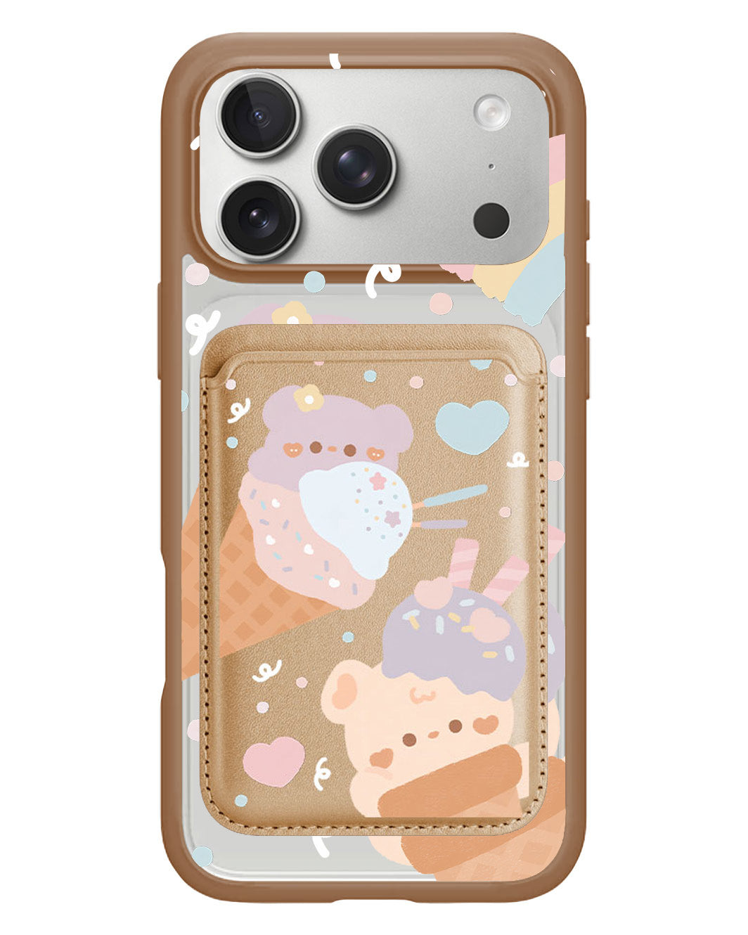 iPhone Magnetic Wallet Case - Ice Cream for Teddy