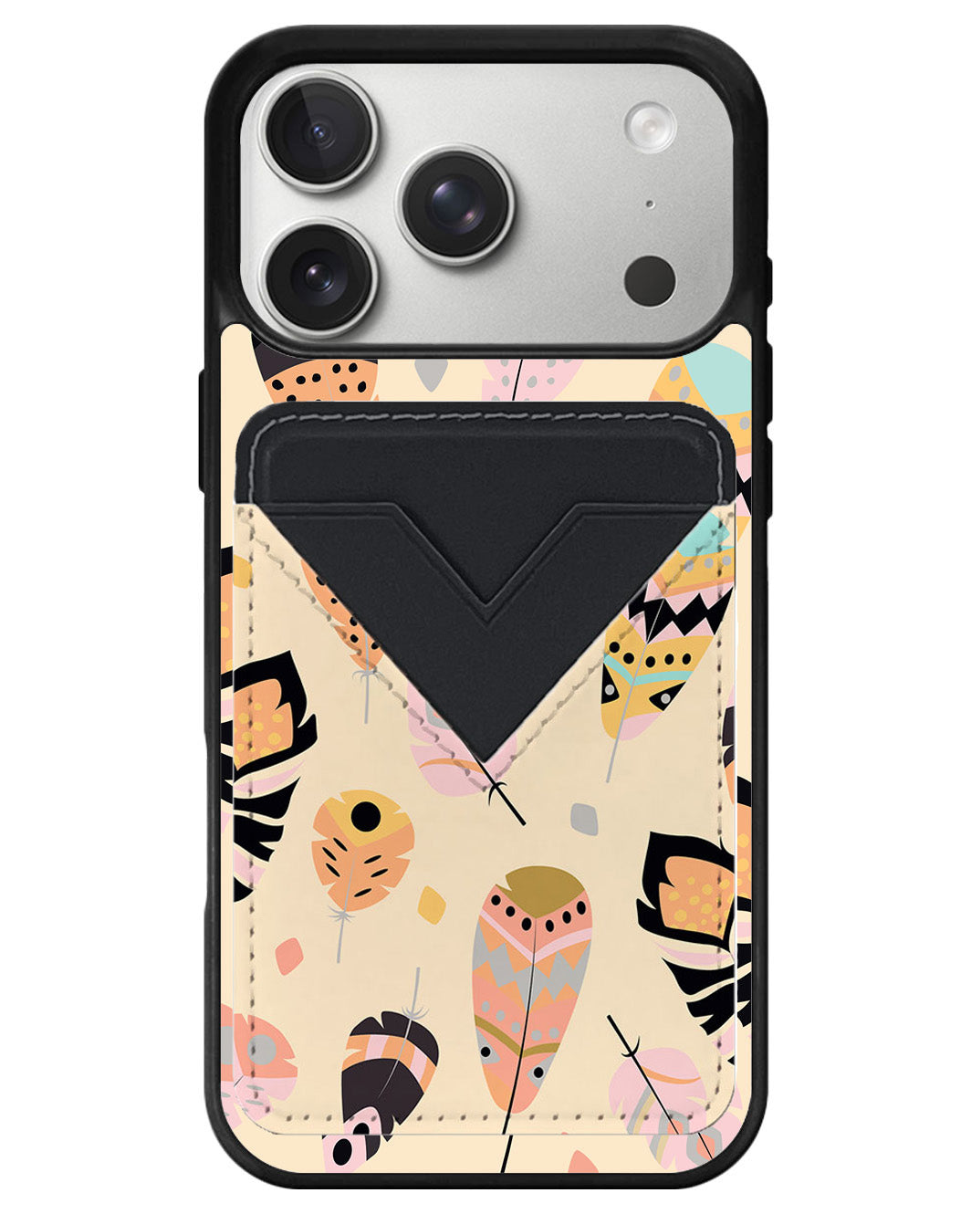 iPhone Avant Wallet Case - Feathers