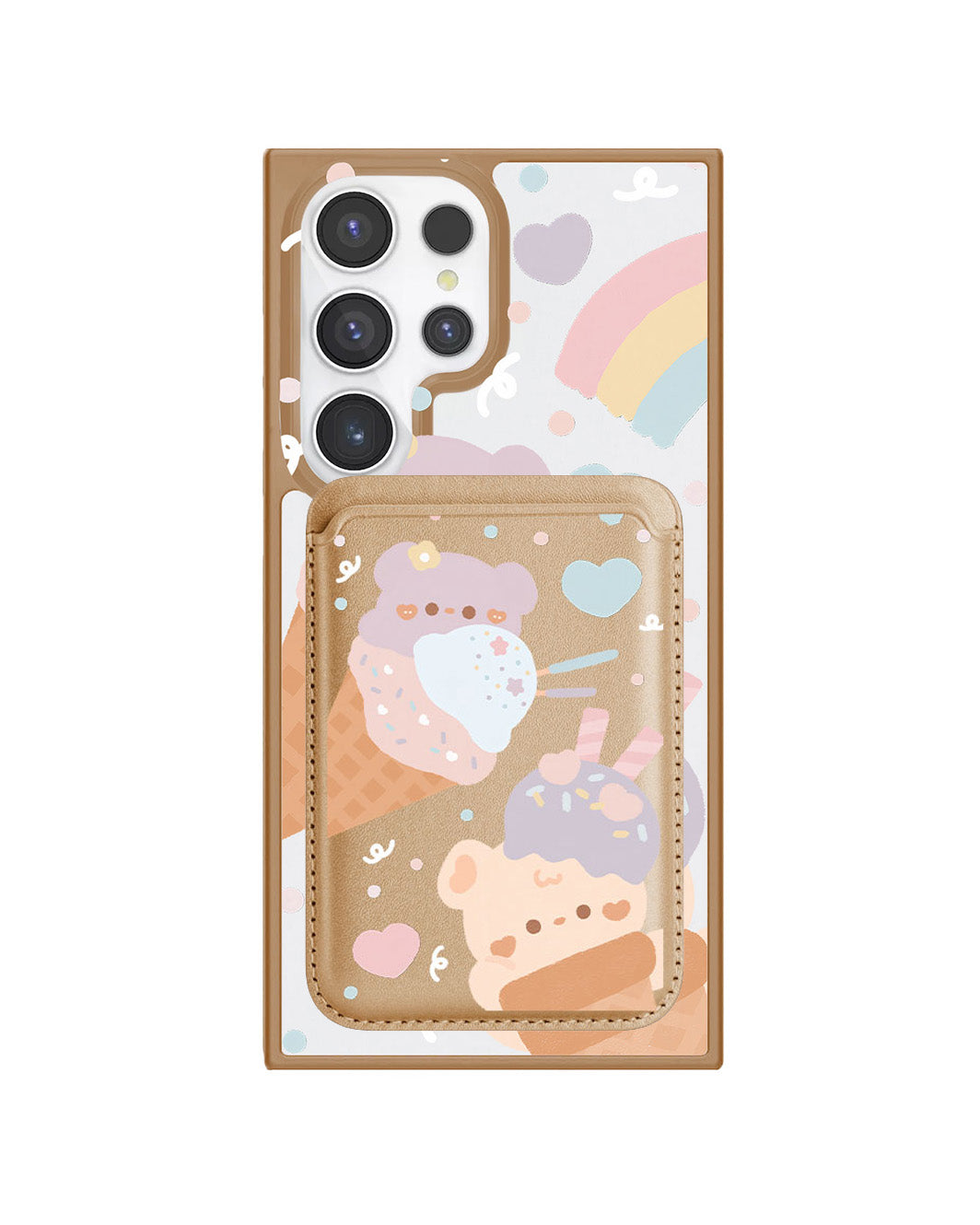 Android Magnetic Wallet Case - Ice Cream for Teddy