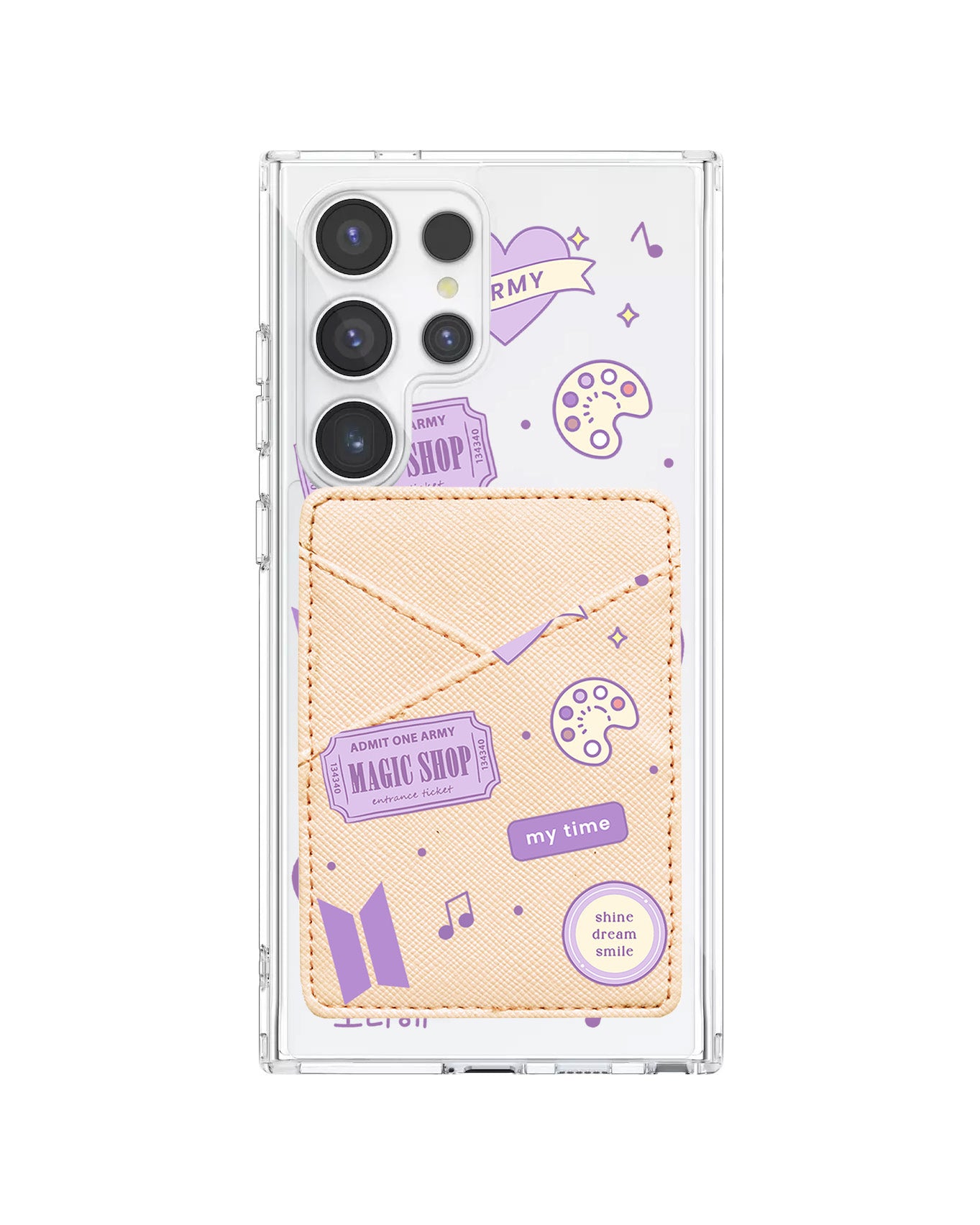 Android Phone Wallet Case - BTS Sticker Pack
