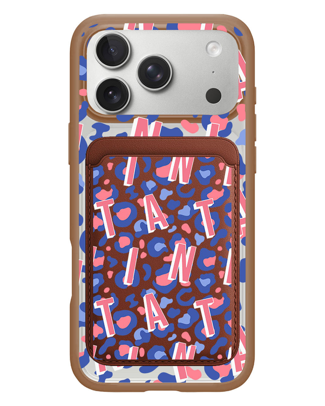 iPhone Magnetic Wallet Case - Leopard Monogram 1.0