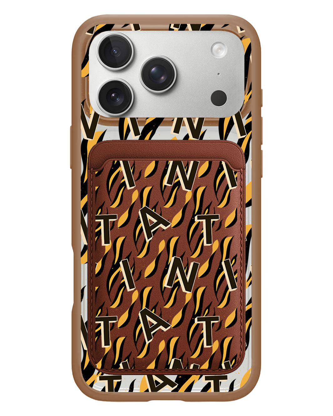 iPhone Magnetic Wallet Case - Tiger Monogram 1.0