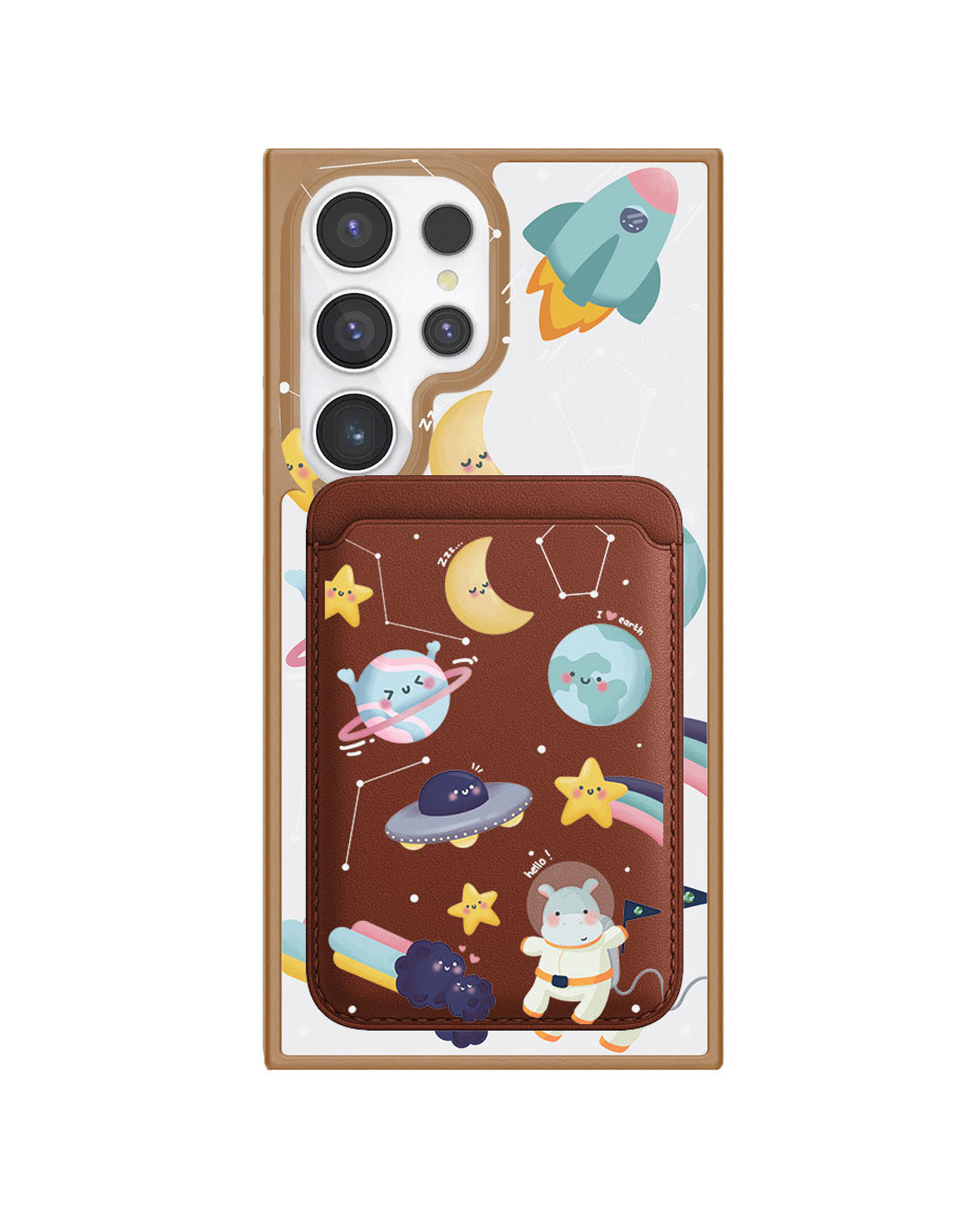 Android Magnetic Wallet Case - Galaxy (Artevefact)