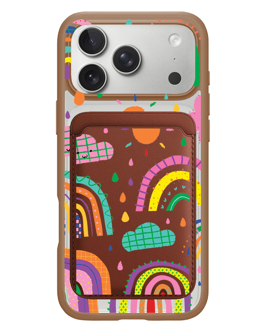 iPhone Magnetic Wallet Case - Rainbow