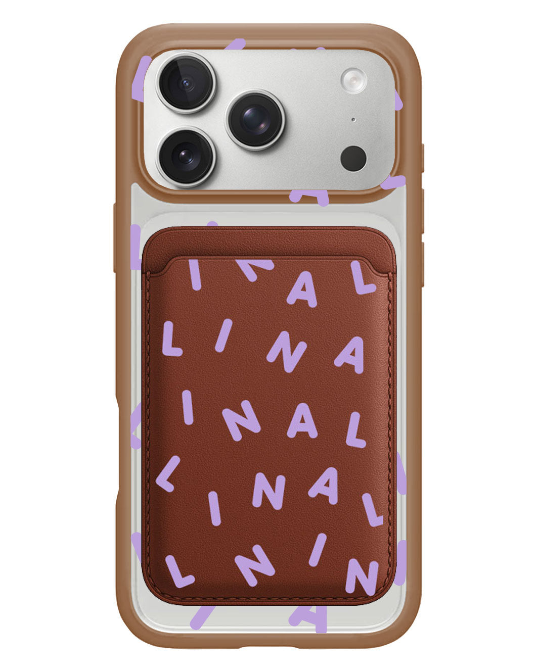 iPhone Magnetic Wallet Case - Monogram 2.0 Ungu
