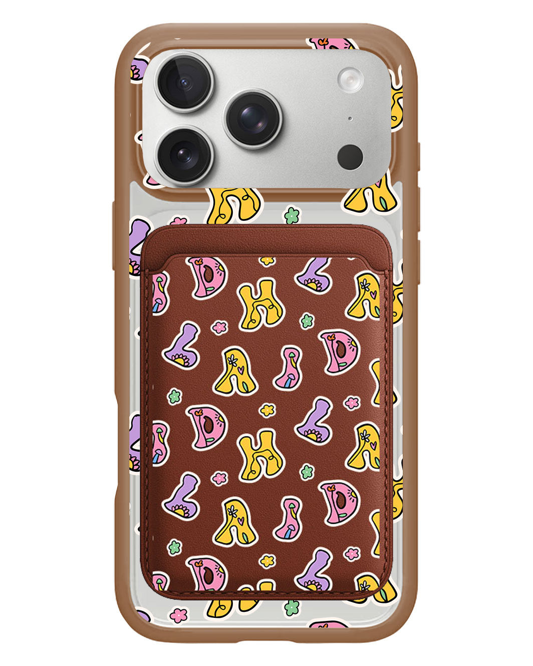 iPhone Magnetic Wallet Case - Playful Monogram 7.0