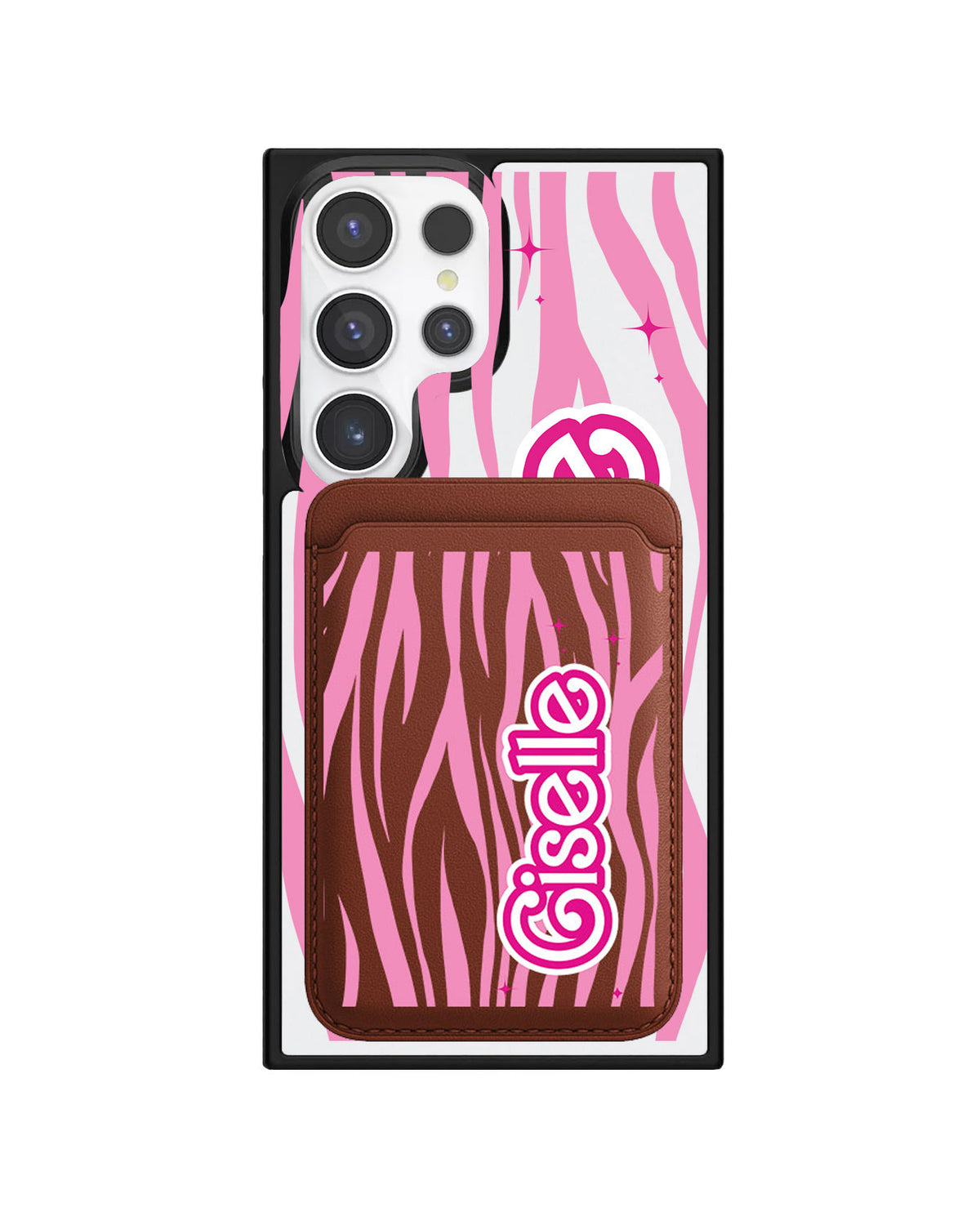 Android Magnetic Wallet Case - Barbie Zebra Pattern