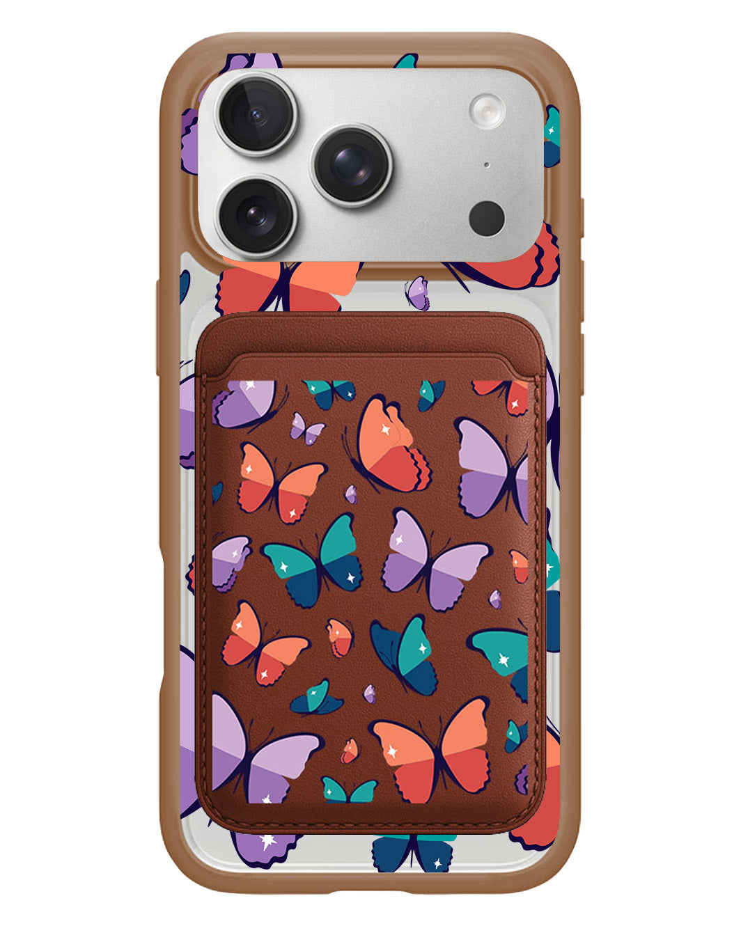 iPhone Magnetic Wallet Case - Butterfly