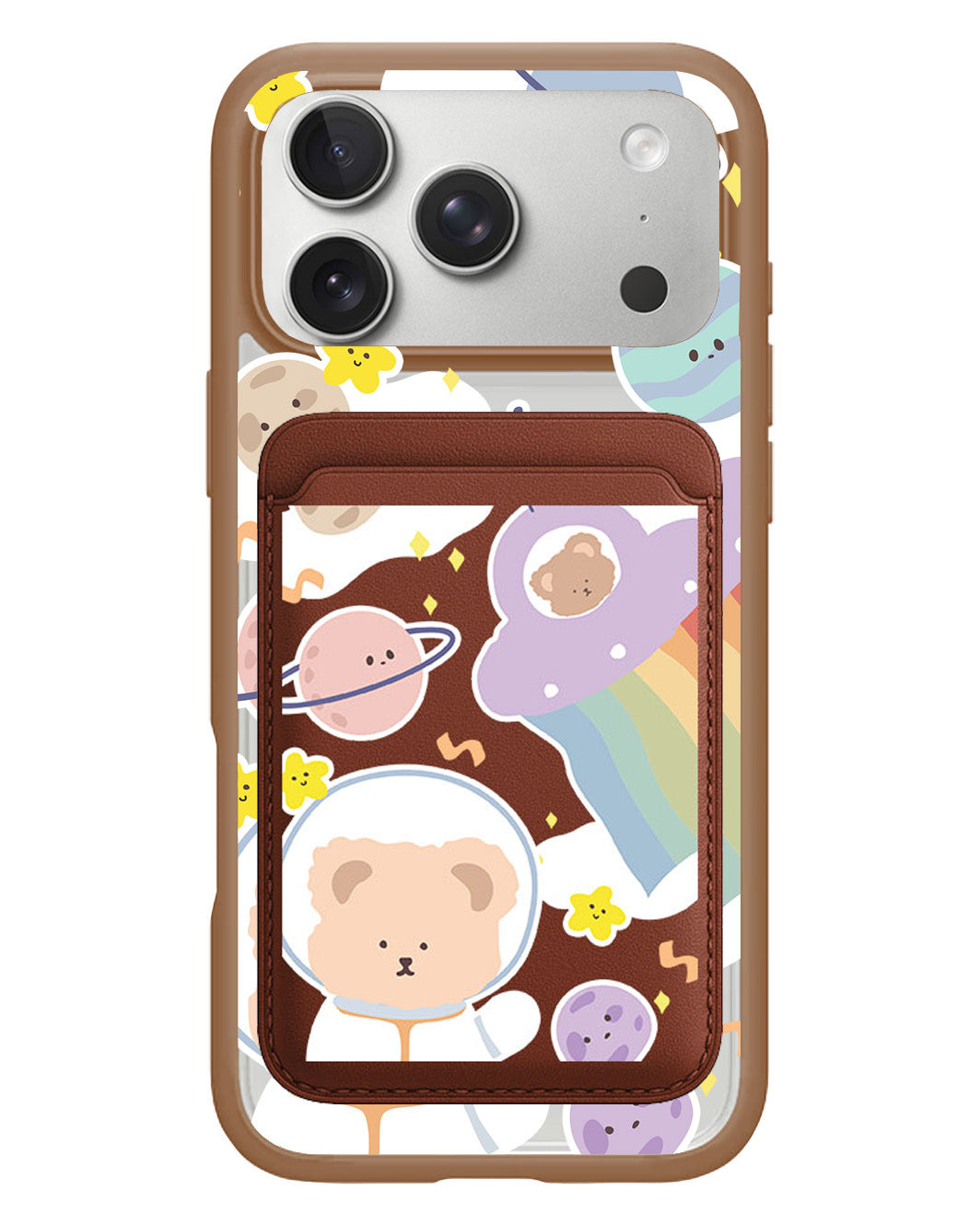 iPhone Magnetic Wallet Case - Astrobear