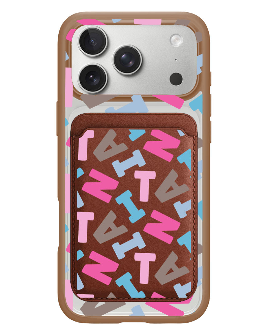 iPhone Magnetic Wallet Case - Scattered Monogram 2.0