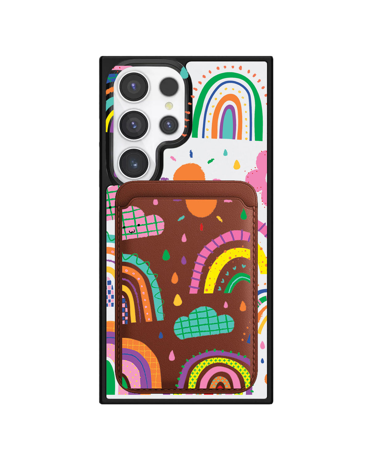 Android Magnetic Wallet Case - Rainbow