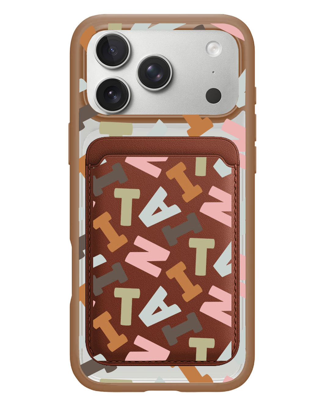 iPhone Magnetic Wallet Case - Scattered Monogram 4.0