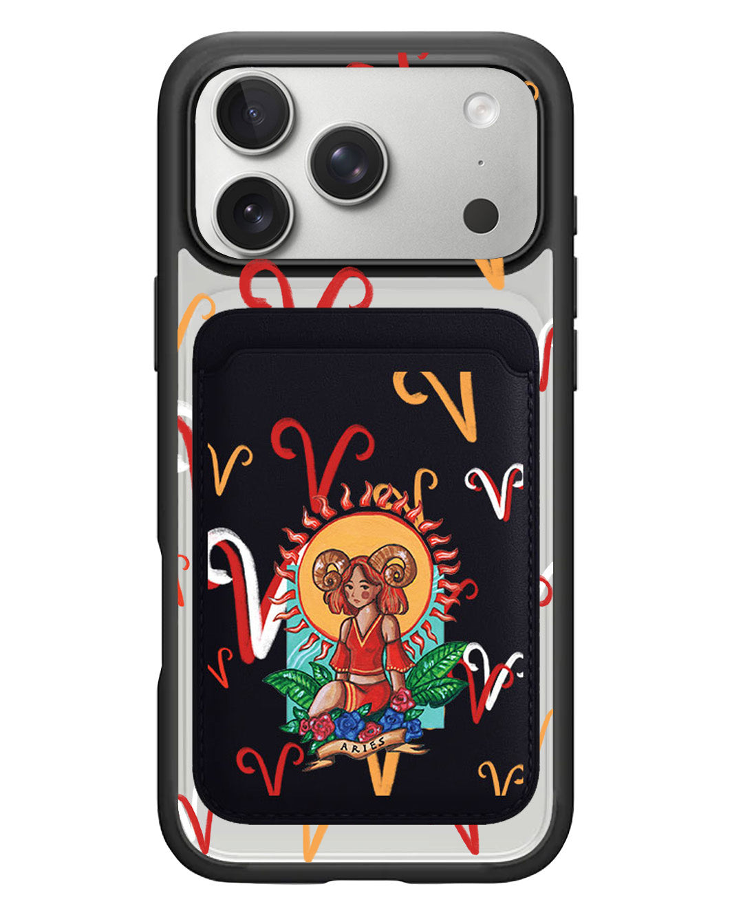 iPhone Magnetic Wallet Case - Aries