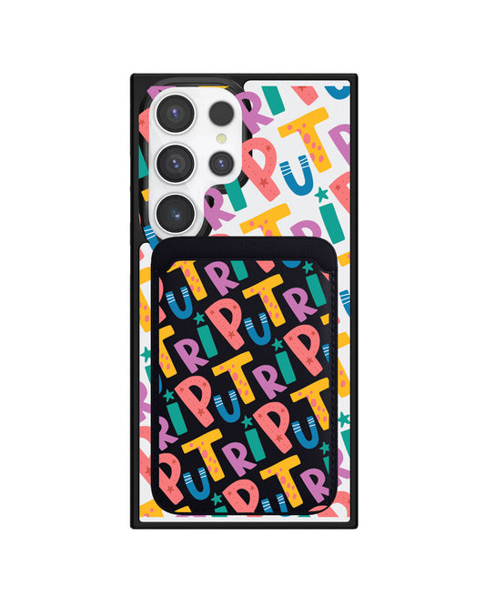 Android Magnetic Wallet Case - Playful Monogram 4.0