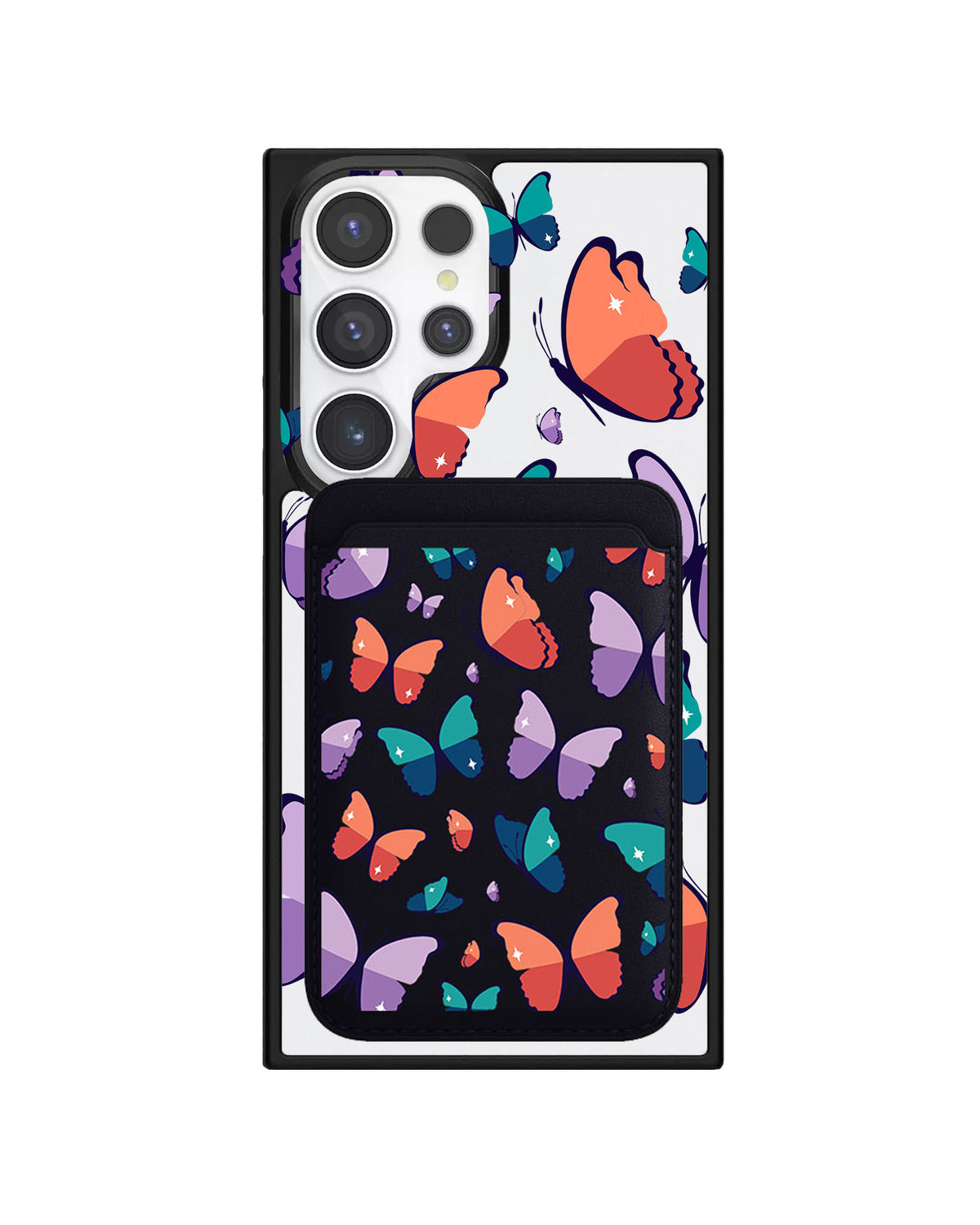 Android Magnetic Wallet Case - Butterfly