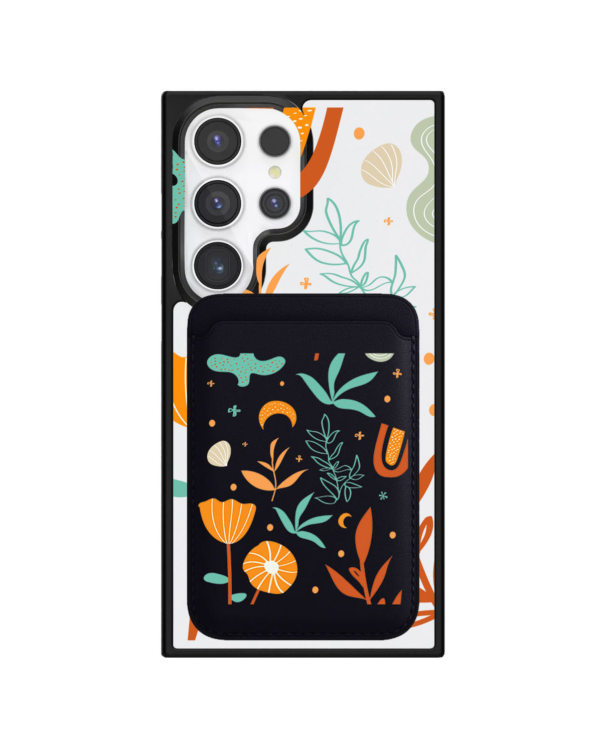 Android Magnetic Wallet Case - Autumn Botanical