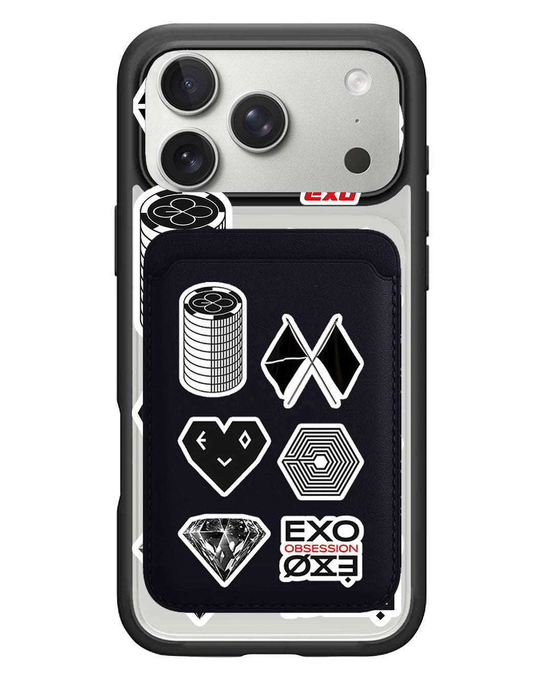 iPhone Magnetic Wallet Case - EXO Sticker Pack