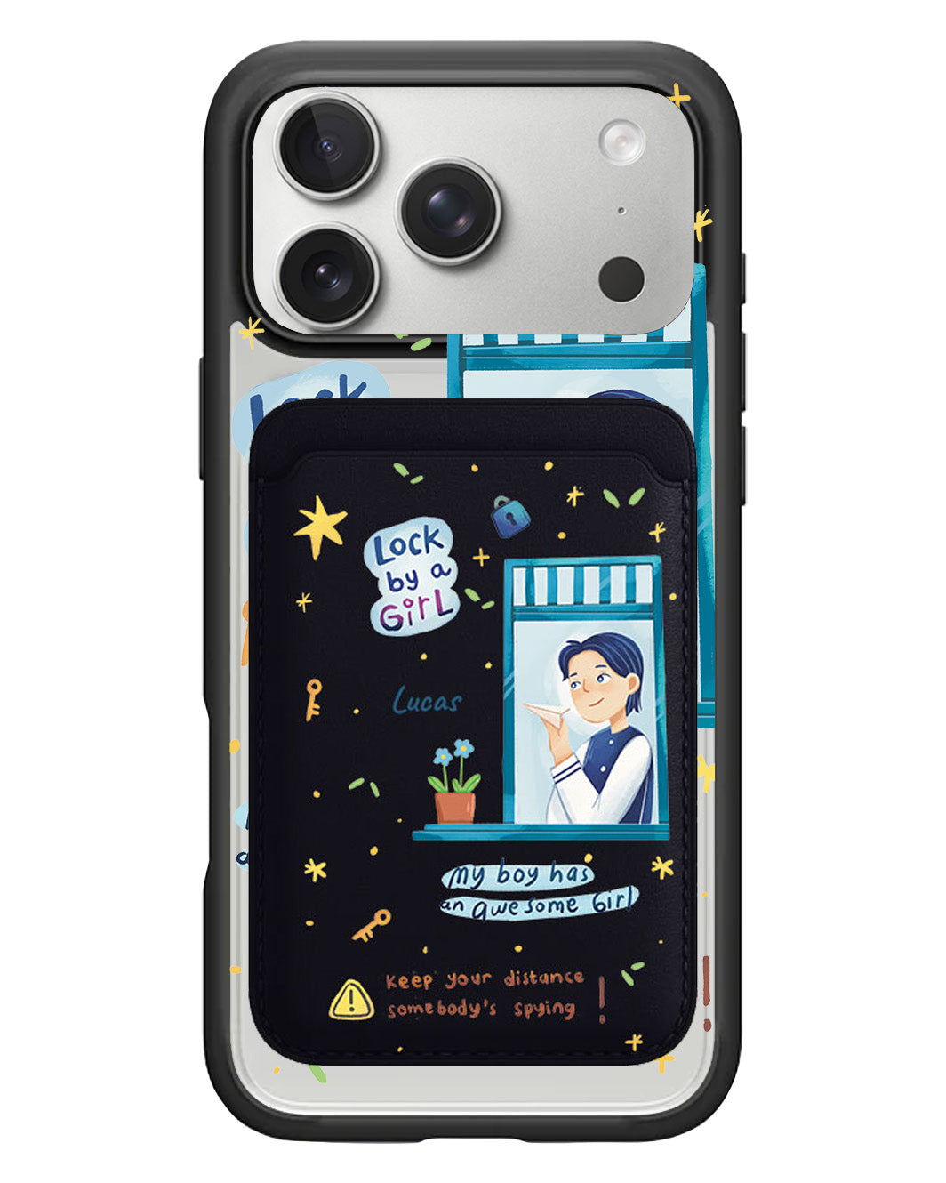 iPhone Magnetic Wallet Case - Crush Boy (Couple Case)