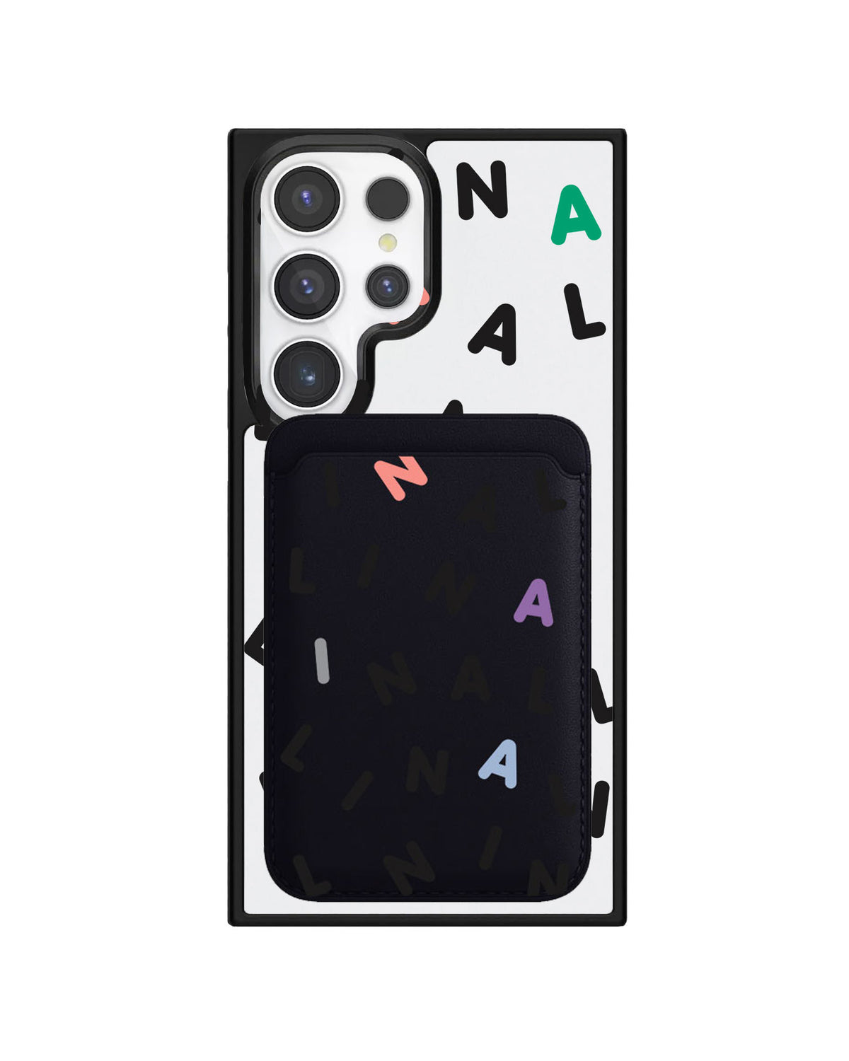 Android Magnetic Wallet Case - Monogram 2.0 Hitam