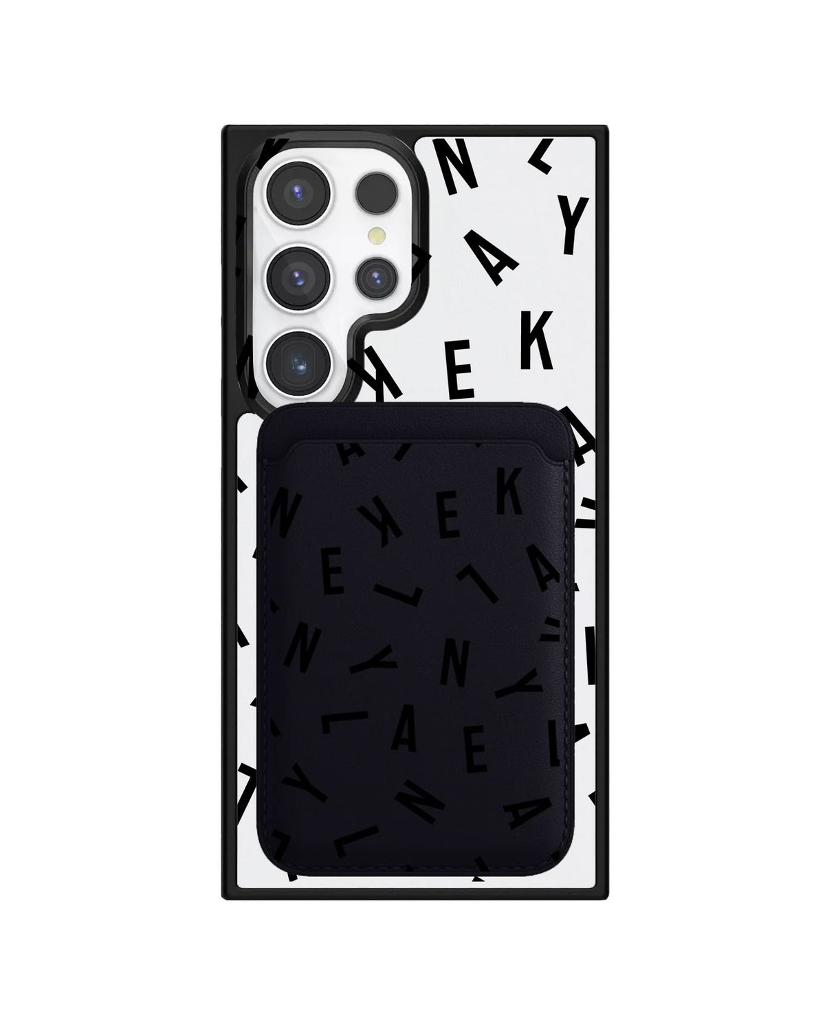 Android Magnetic Wallet Case - Monogram 1.0 Noir