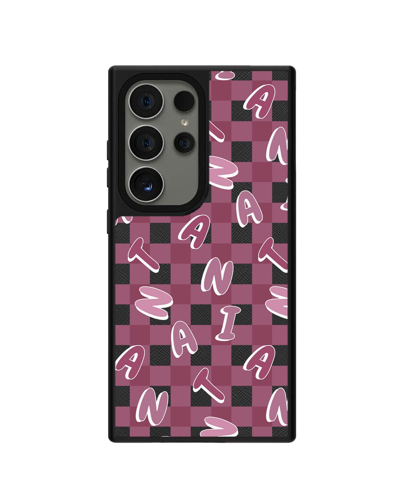 Android Leather Grip - CUSTOM MONOGRAM 3.0 Checkered 2.0