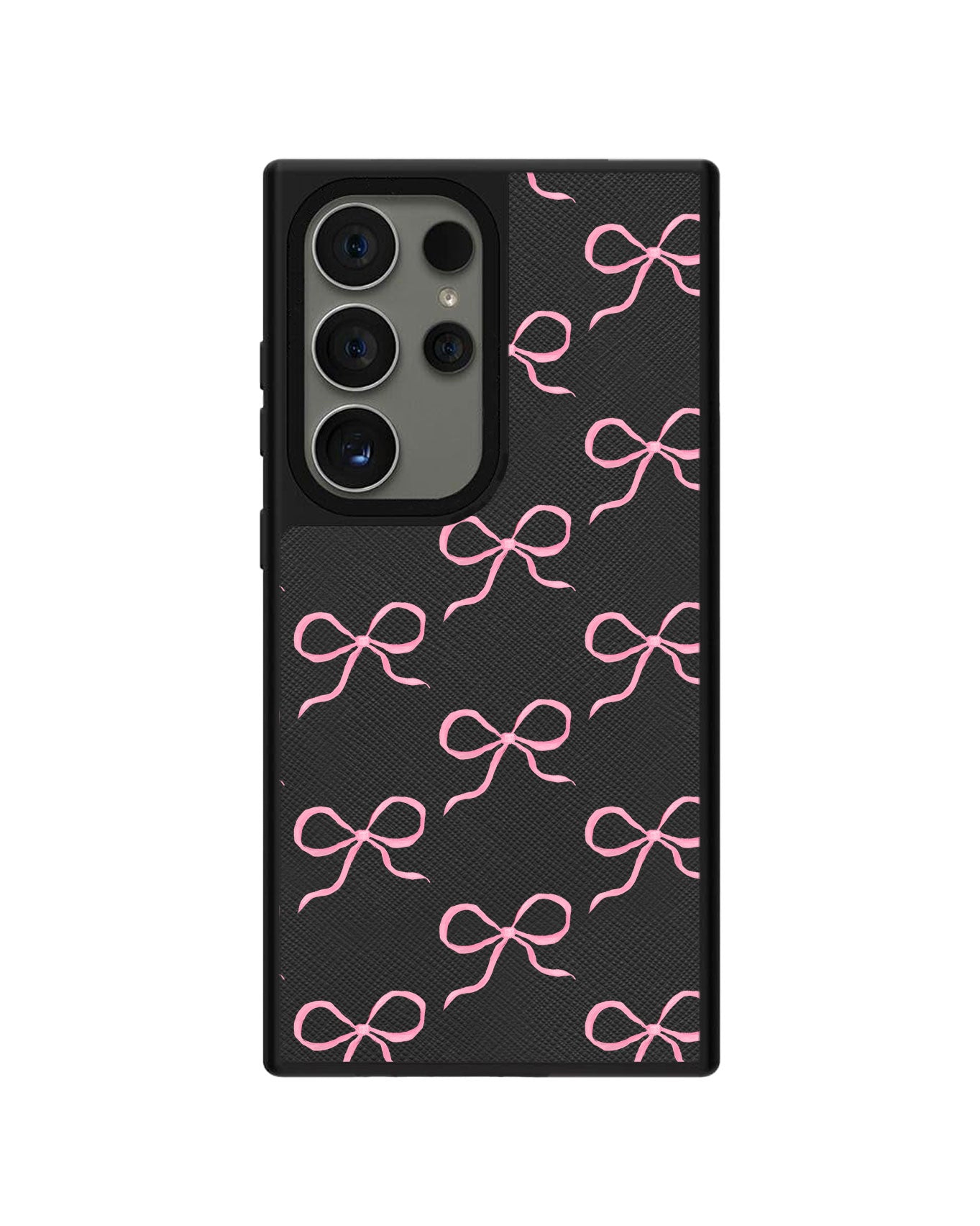 Android Leather Grip - Coquette Pink Bow