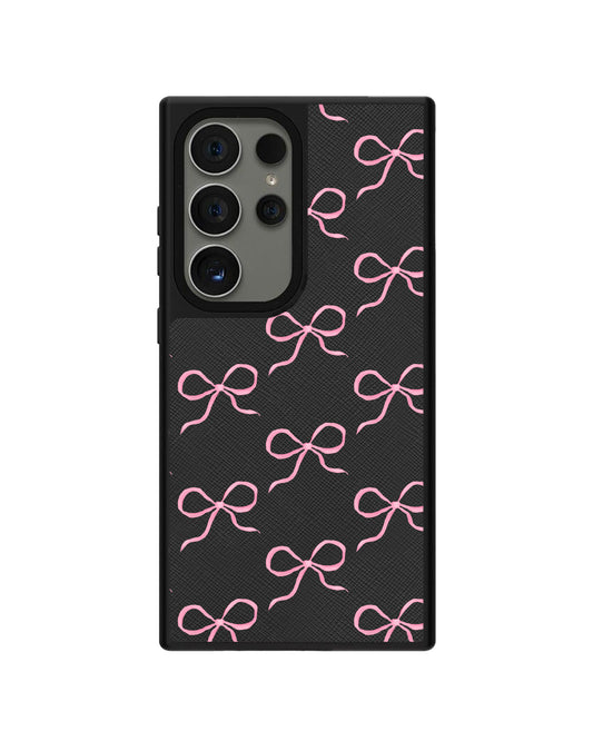 Android Leather Grip - Coquette Pink Bow