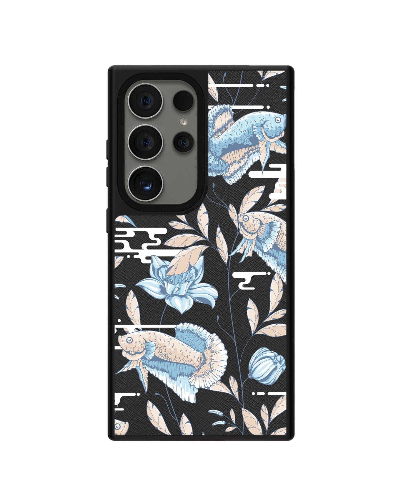 Android Leather Grip - Fish & Floral 4.0