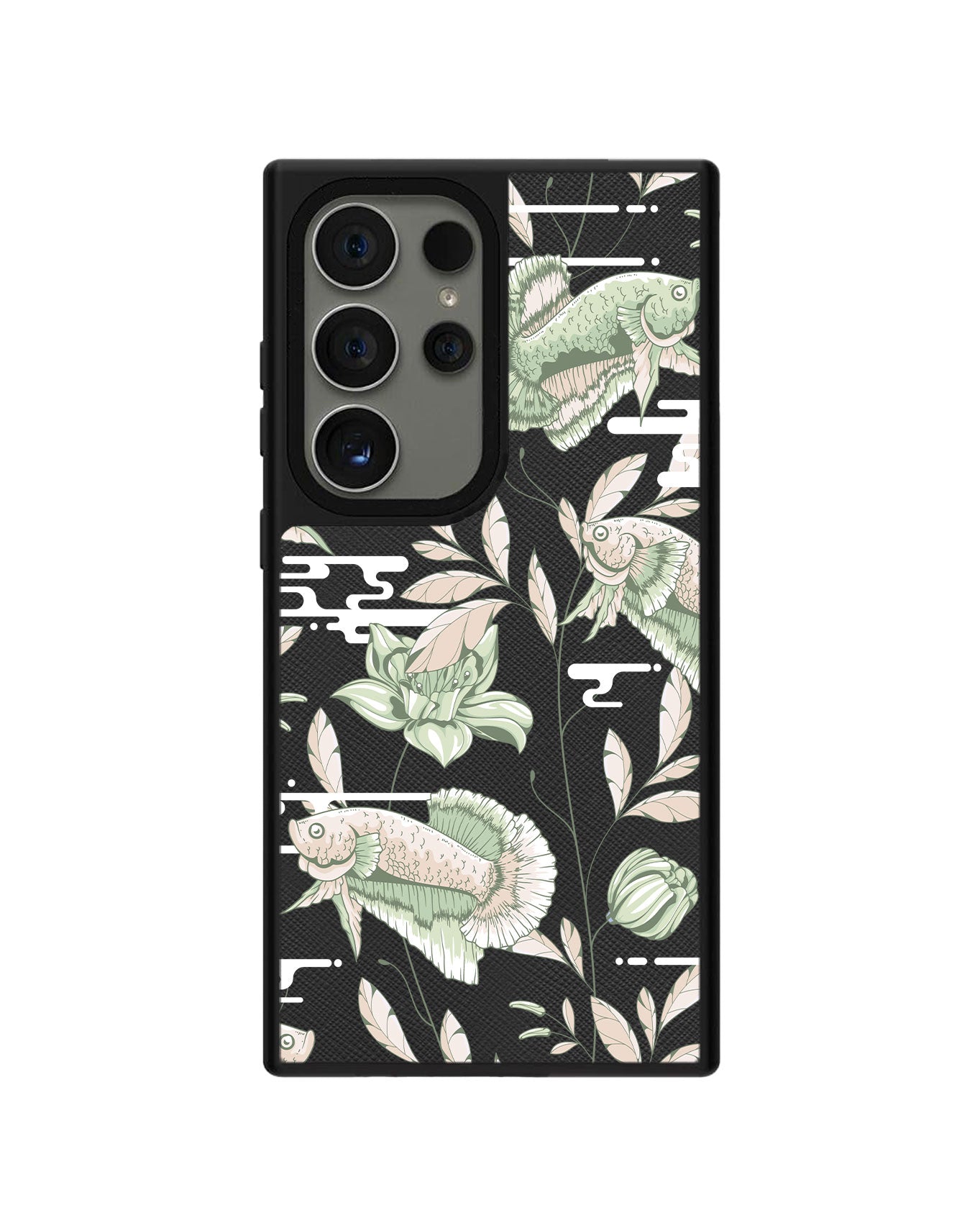 Android Leather Grip - Fish & Floral 6.0