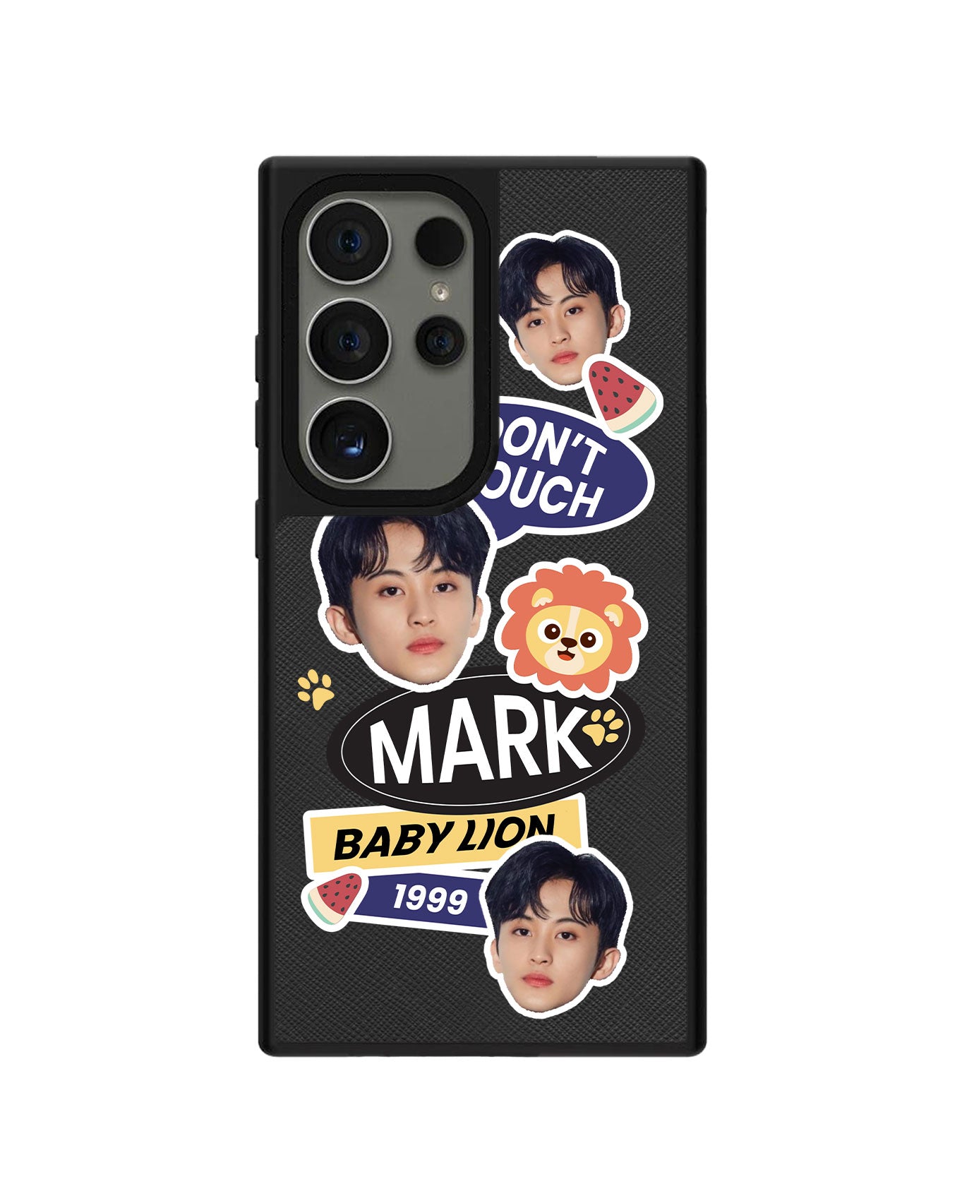 Android Leather Grip - Face Grid Baby Lion