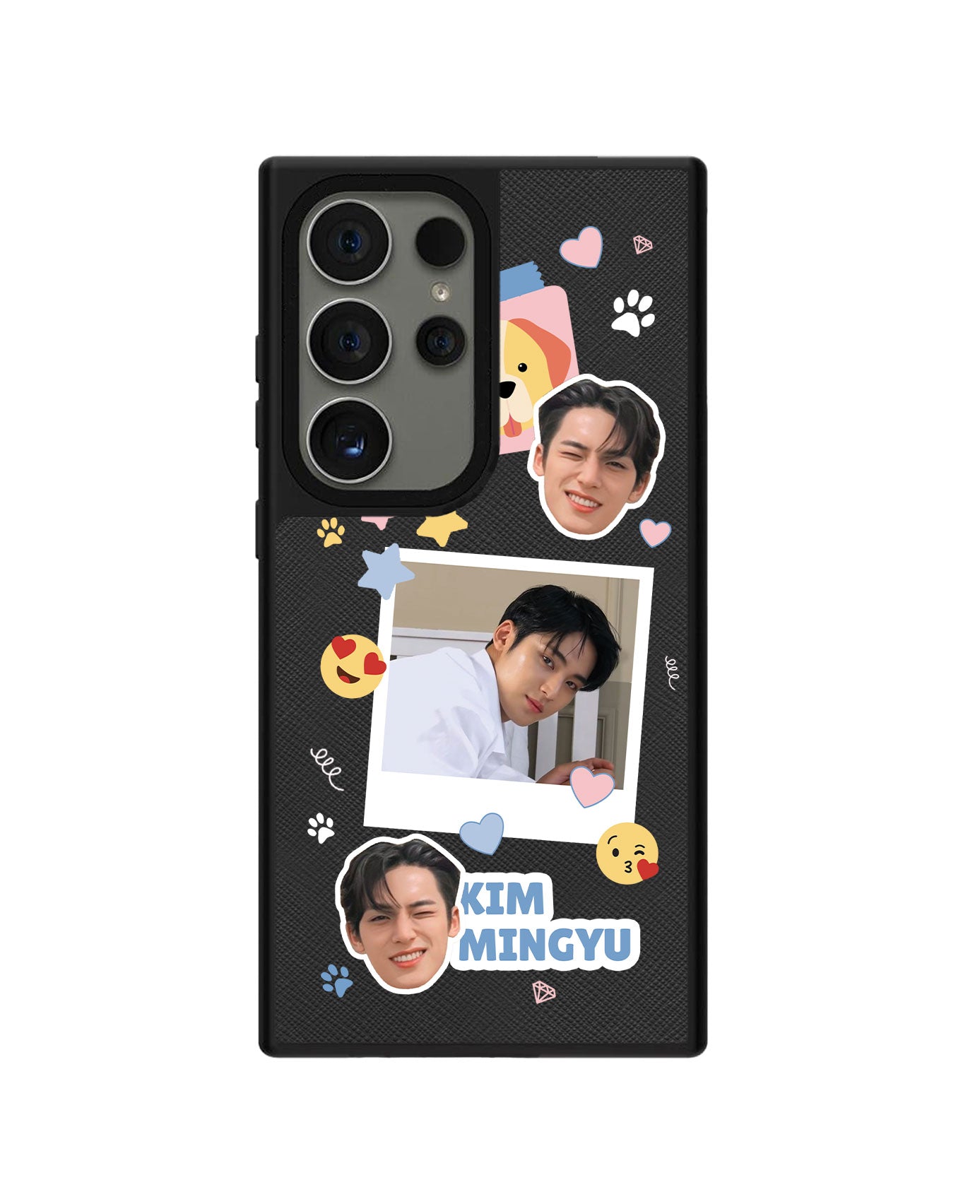 Android Leather Grip - Face Grid Polaroid