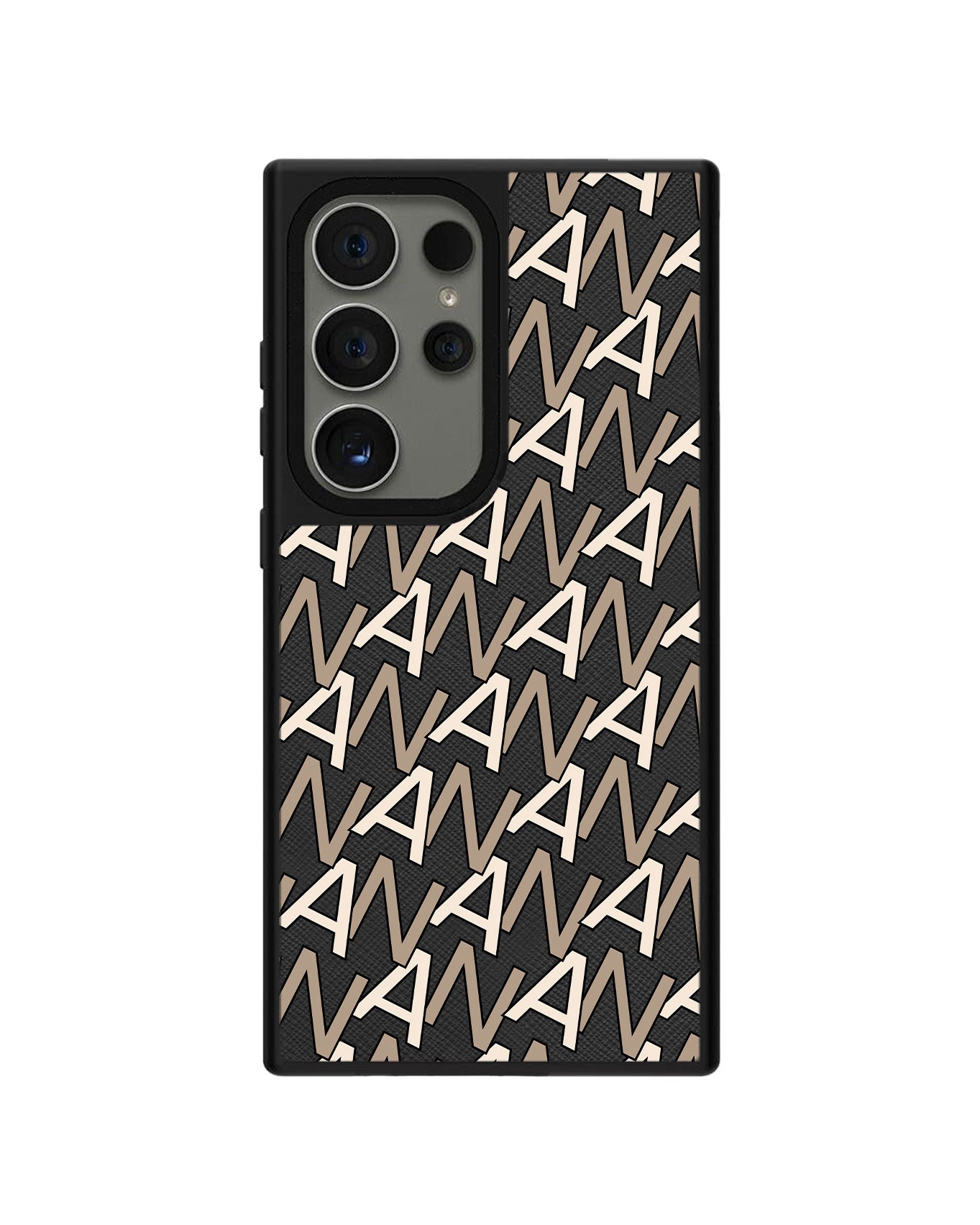 Android Leather Grip - CUSTOM MONOGRAM 3.0 Initial 4.0