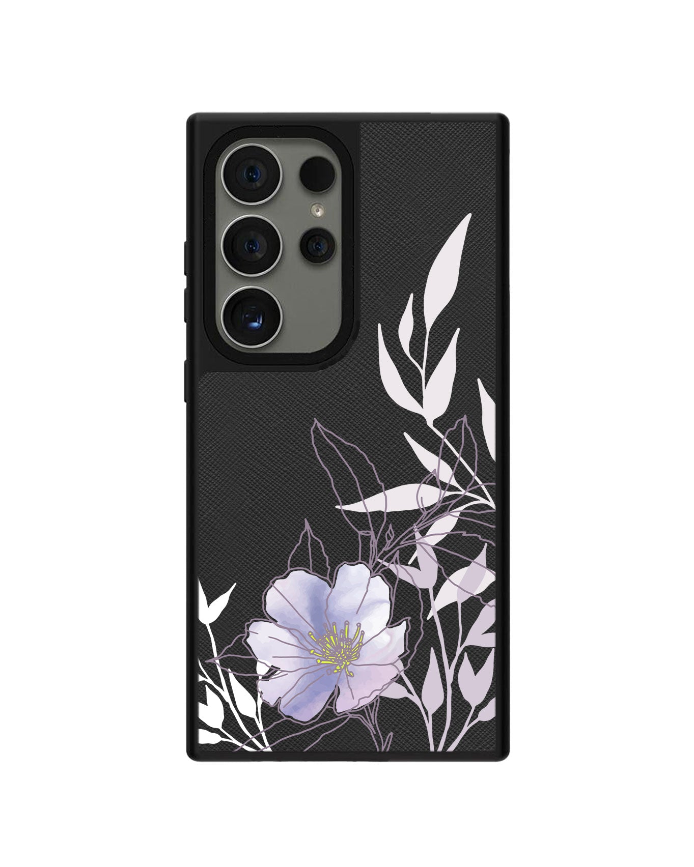 Android Leather Grip - Purple Lily