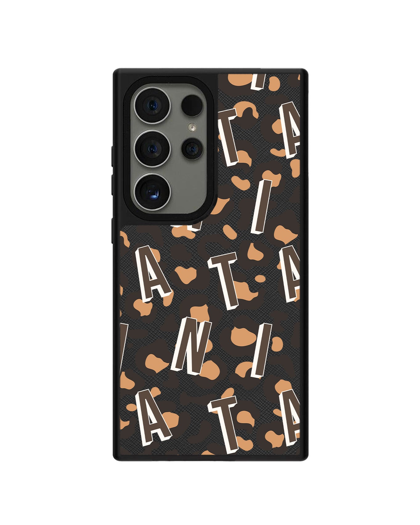 Android Leather Grip - CUSTOM MONOGRAM 3.0 Leopard 2.0