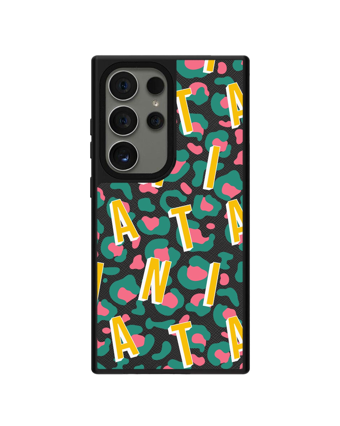 Android Leather Grip - CUSTOM MONOGRAM 3.0 Leopard 4.0