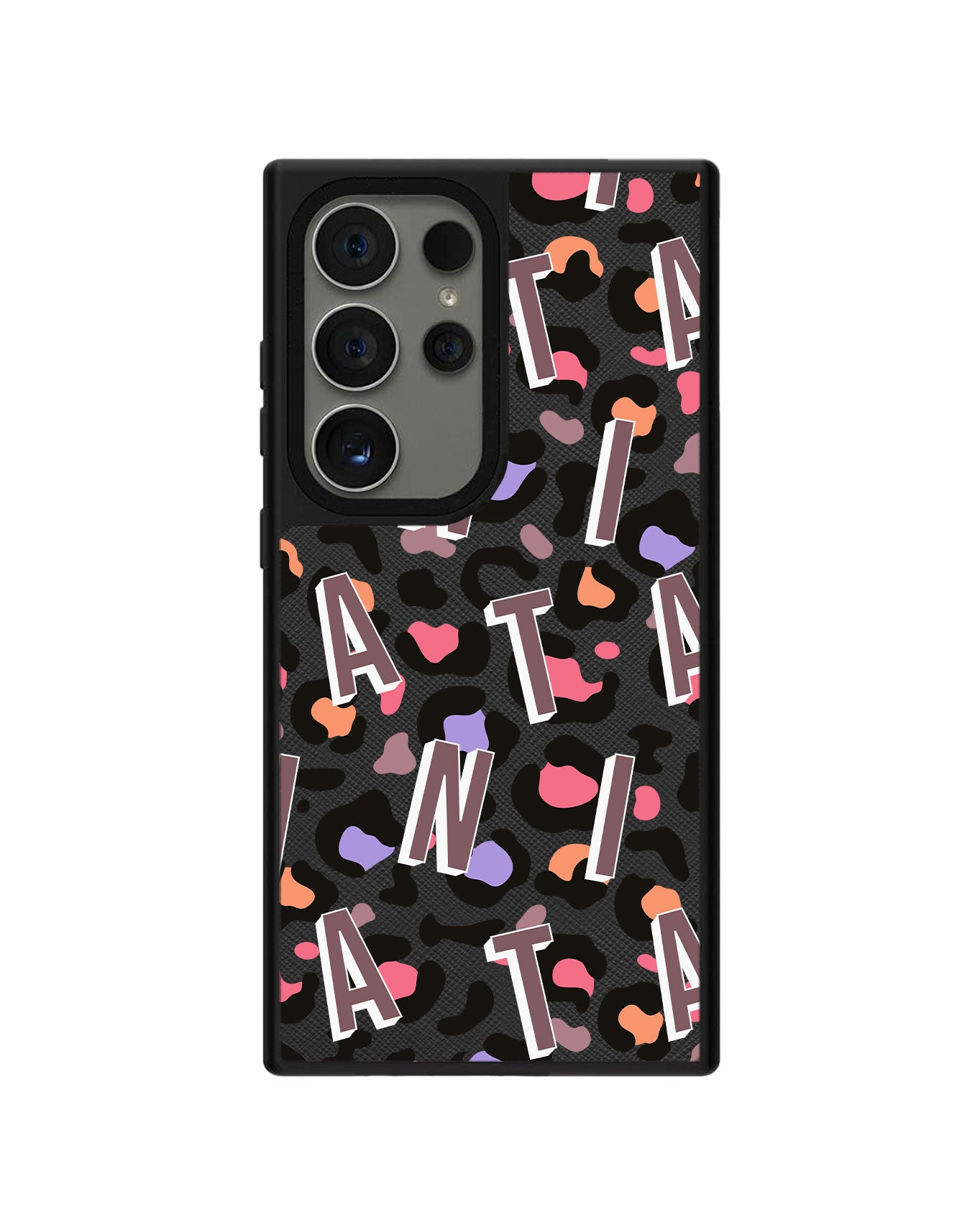 Android Leather Grip - CUSTOM MONOGRAM 3.0 Leopard 5.0
