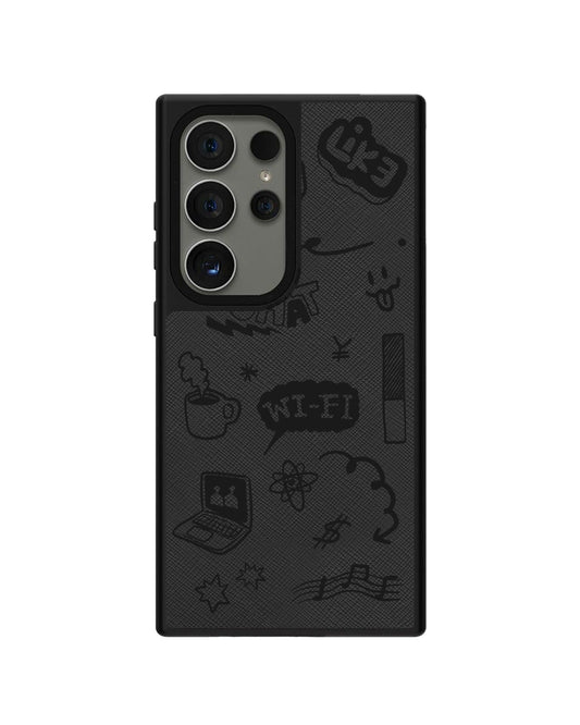 Android Leather Grip - Social Black