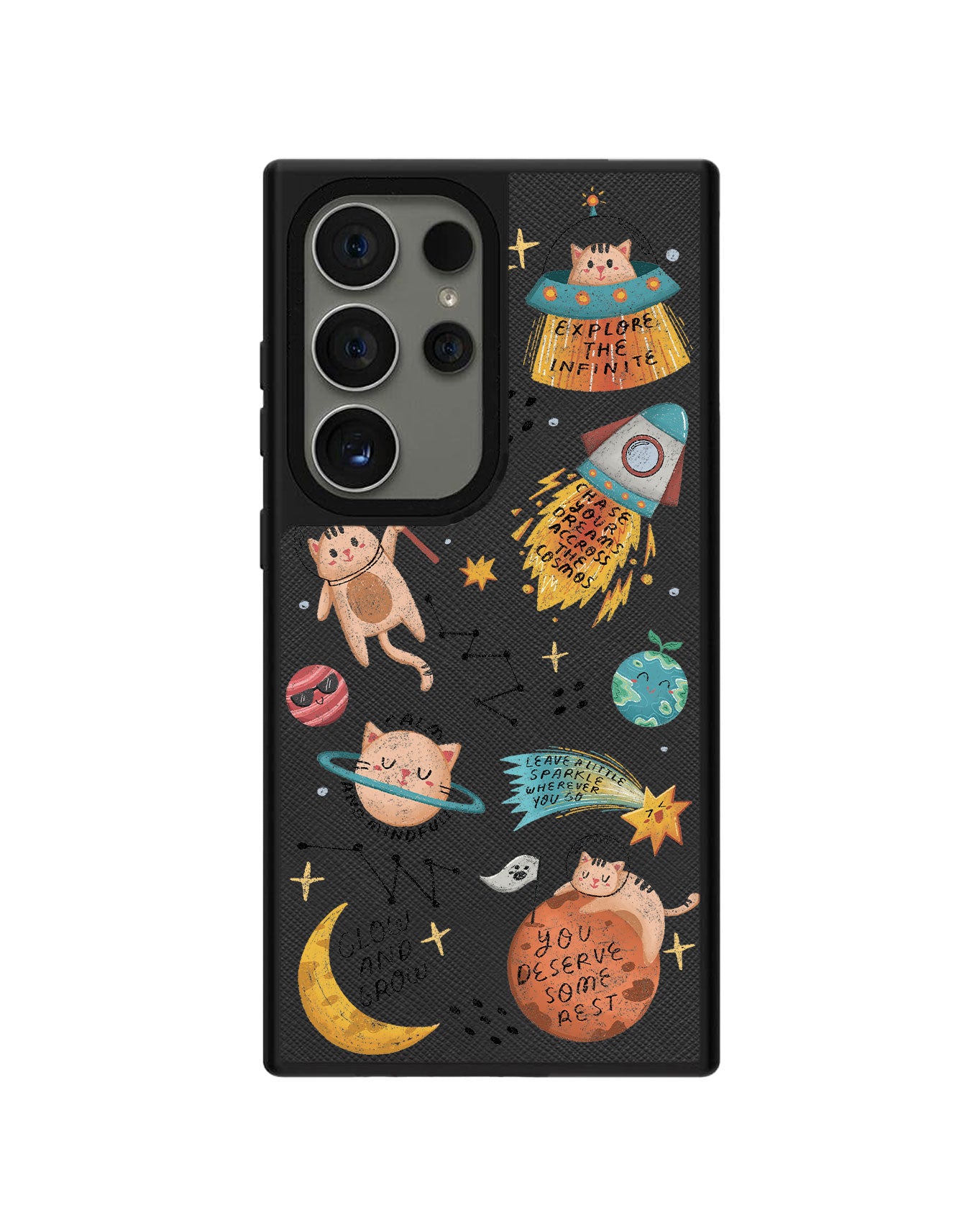 Android Leather Grip - Spaceship